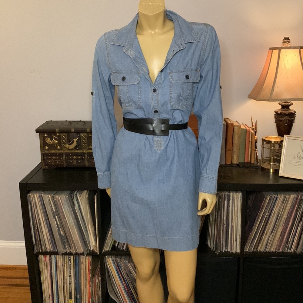 J. Crew Denim Shirt Dress Size M
